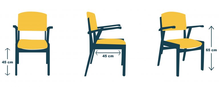 Dimension chaise : comment mesurer la hauteur de l'assise